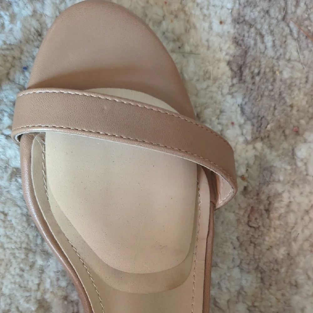 Dream Pairs Beige Strappy Heels